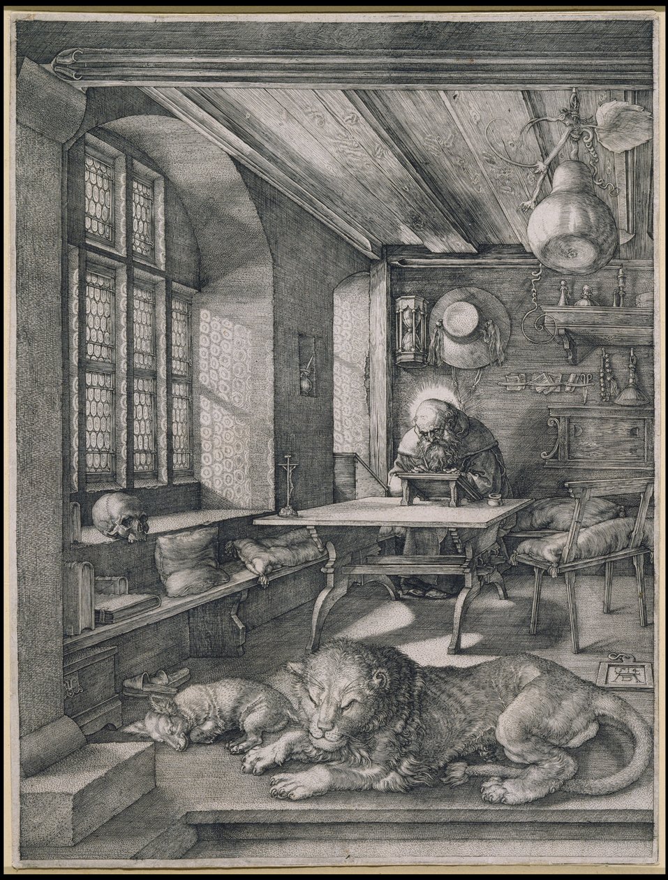 Den hellige Hieronymus i sitt arbeidsrom av Albrecht Dürer