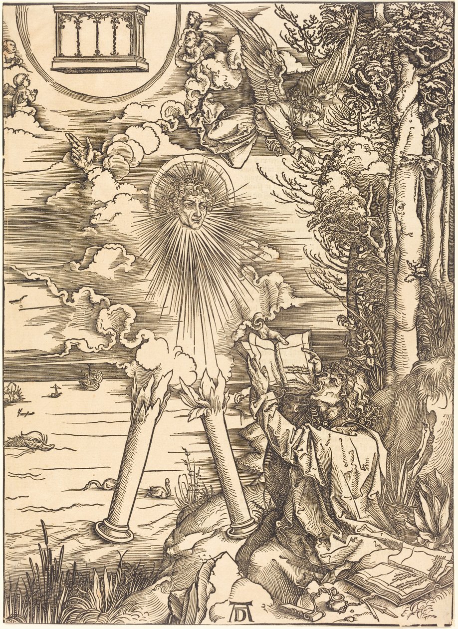 Sankt Johannes fortærer boken av Albrecht Dürer