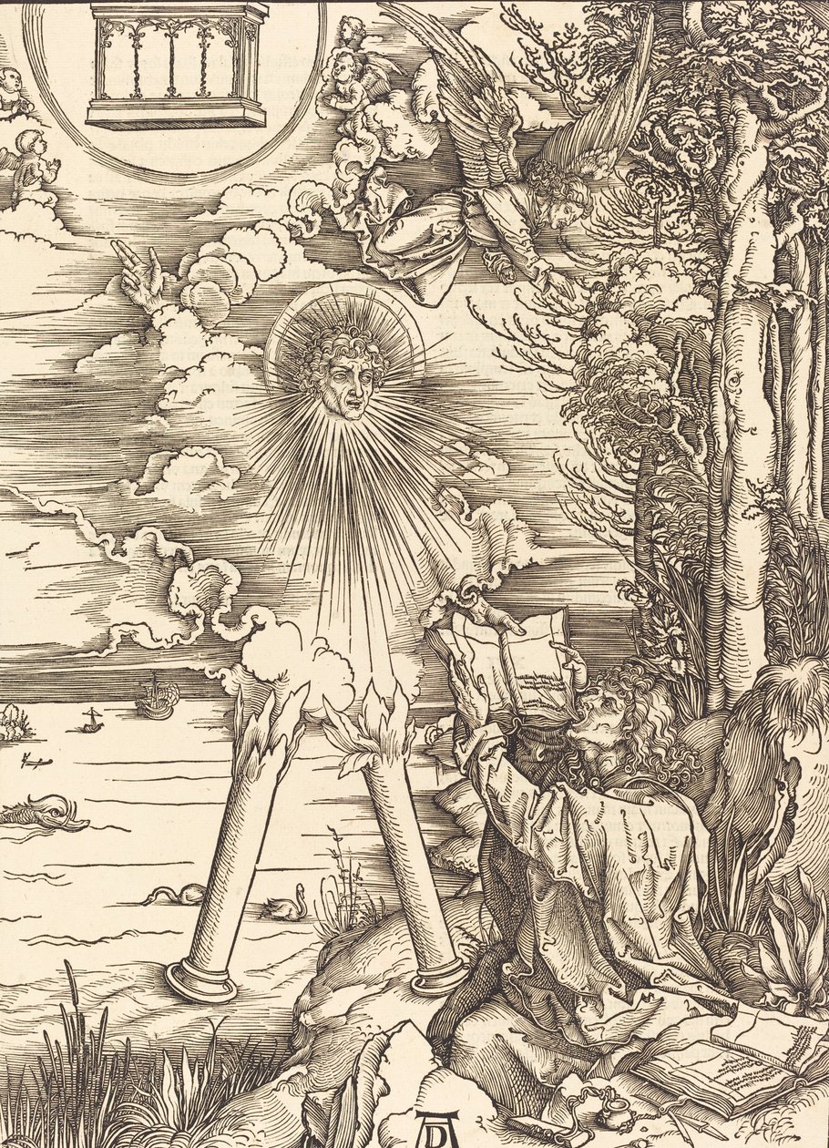 Saint John Devouring the Book, 1498. av Albrecht Dürer