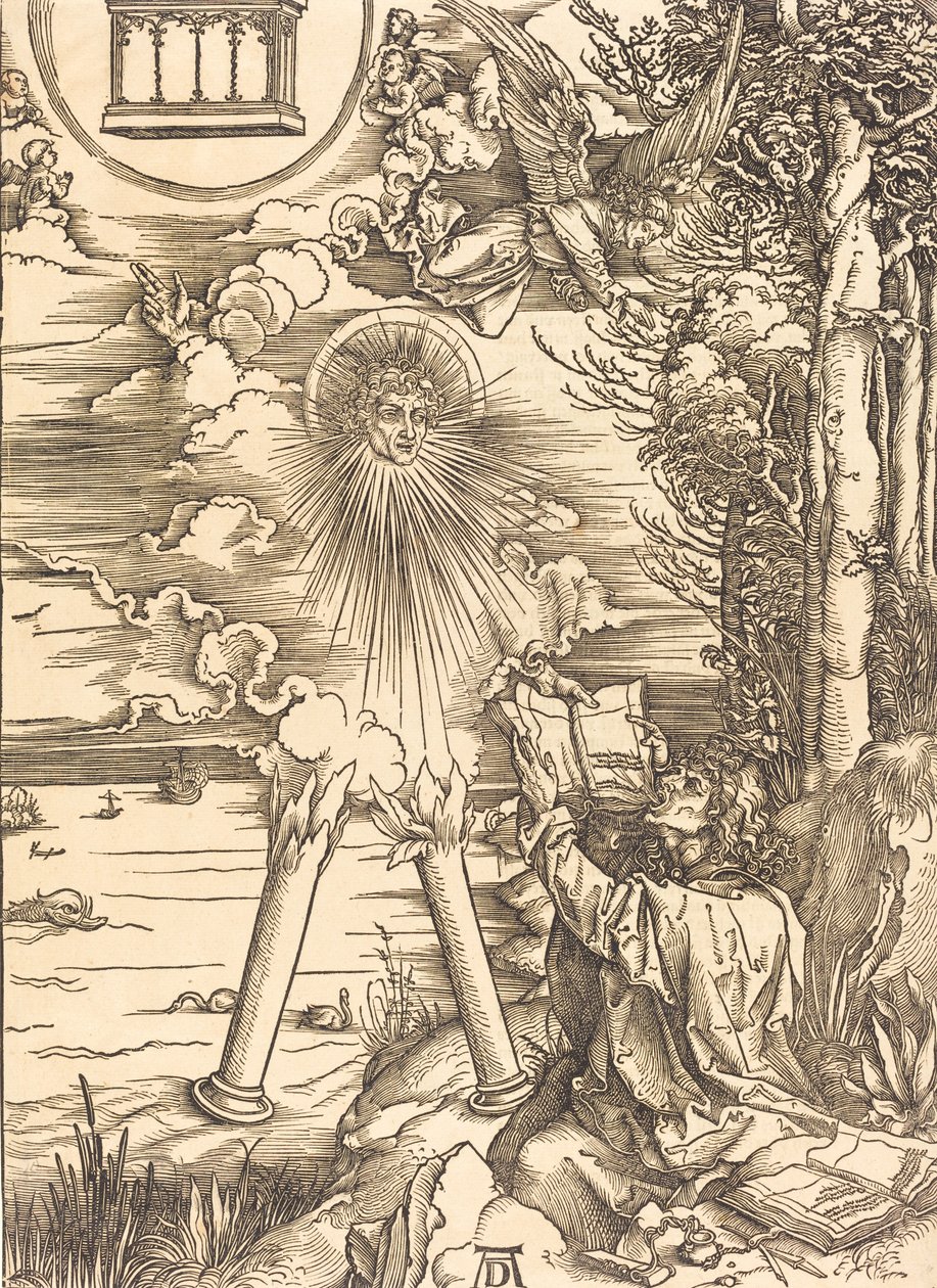 Saint John Devouring the Book, sannsynligvis ca. 14961498. av Albrecht Dürer