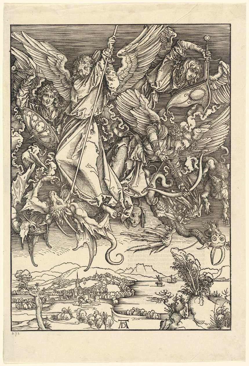 Saint Michael som kjemper mot dragen av Albrecht Dürer