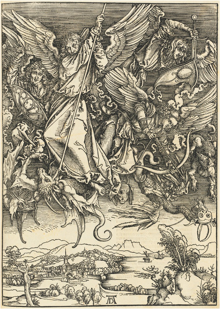Sankt Mikael kjemper mot dragen av Albrecht Dürer