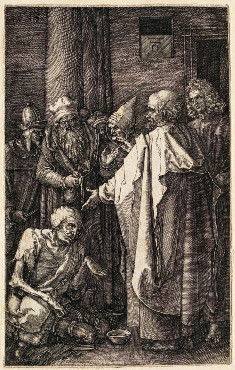 Sankt Peter og Sankt Johannes ved tempelporten av Albrecht Dürer