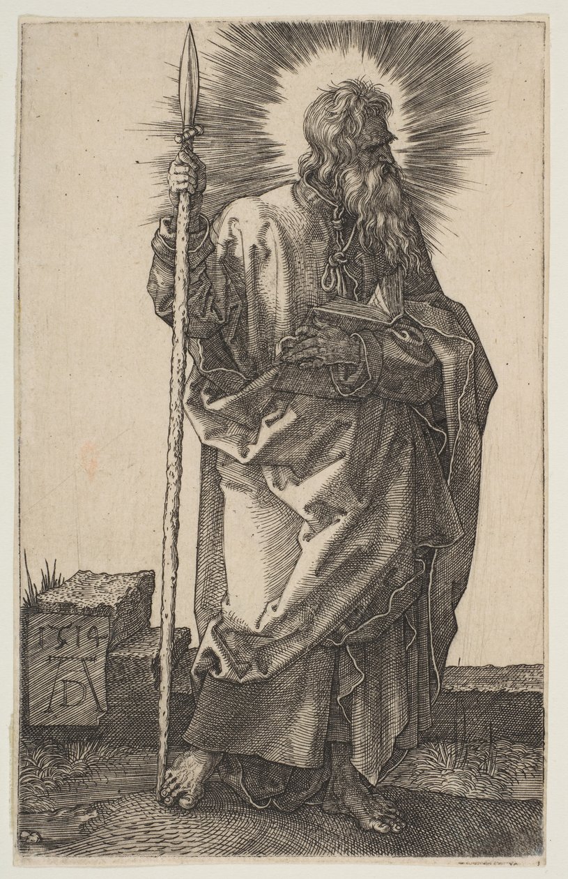 Saint Thomas, 1514.  av Albrecht Dürer