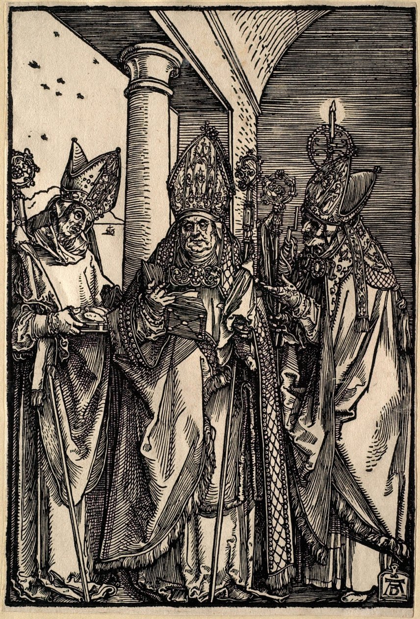 De hellige Nikolas, Ulrich og Erasmus av Albrecht Dürer
