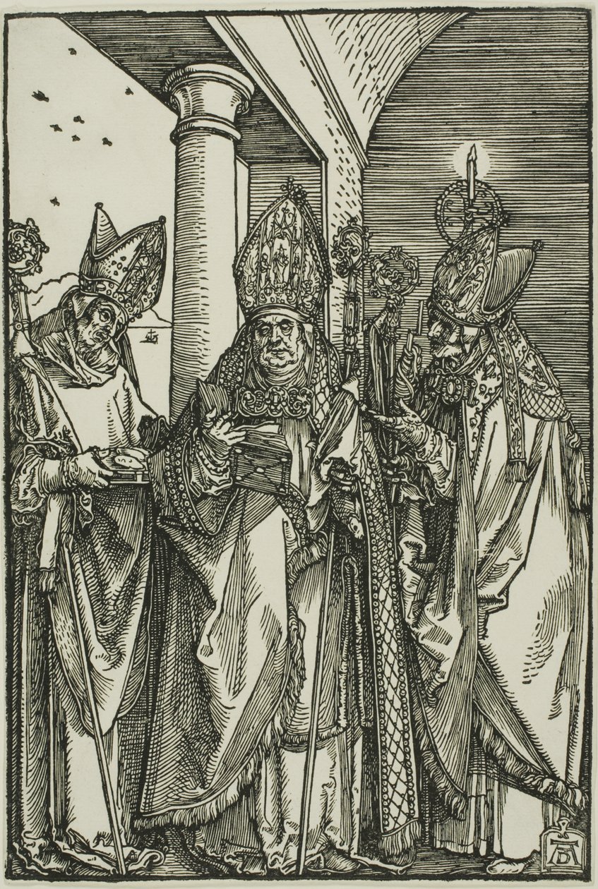 De hellige Nicholaus, Ulrich og Erasmus av Albrecht Dürer