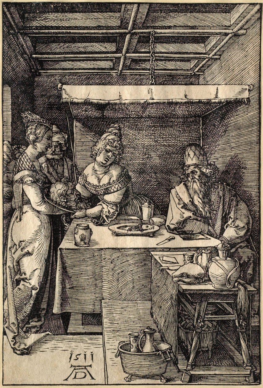 Salome mottar hodet til døperen Johannes av Albrecht Dürer
