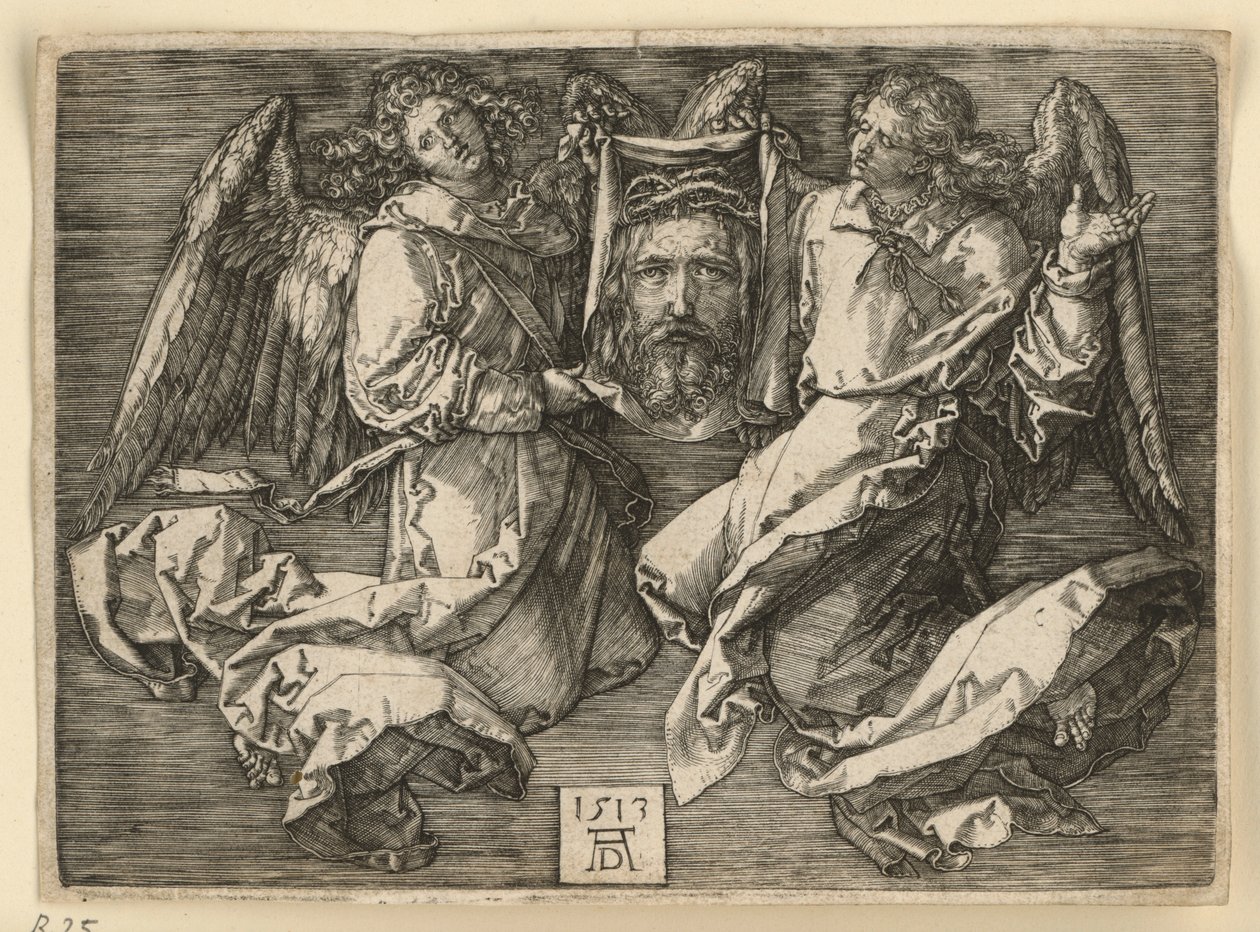 Veronikas svetteduk, holdt av to engler av Albrecht Dürer