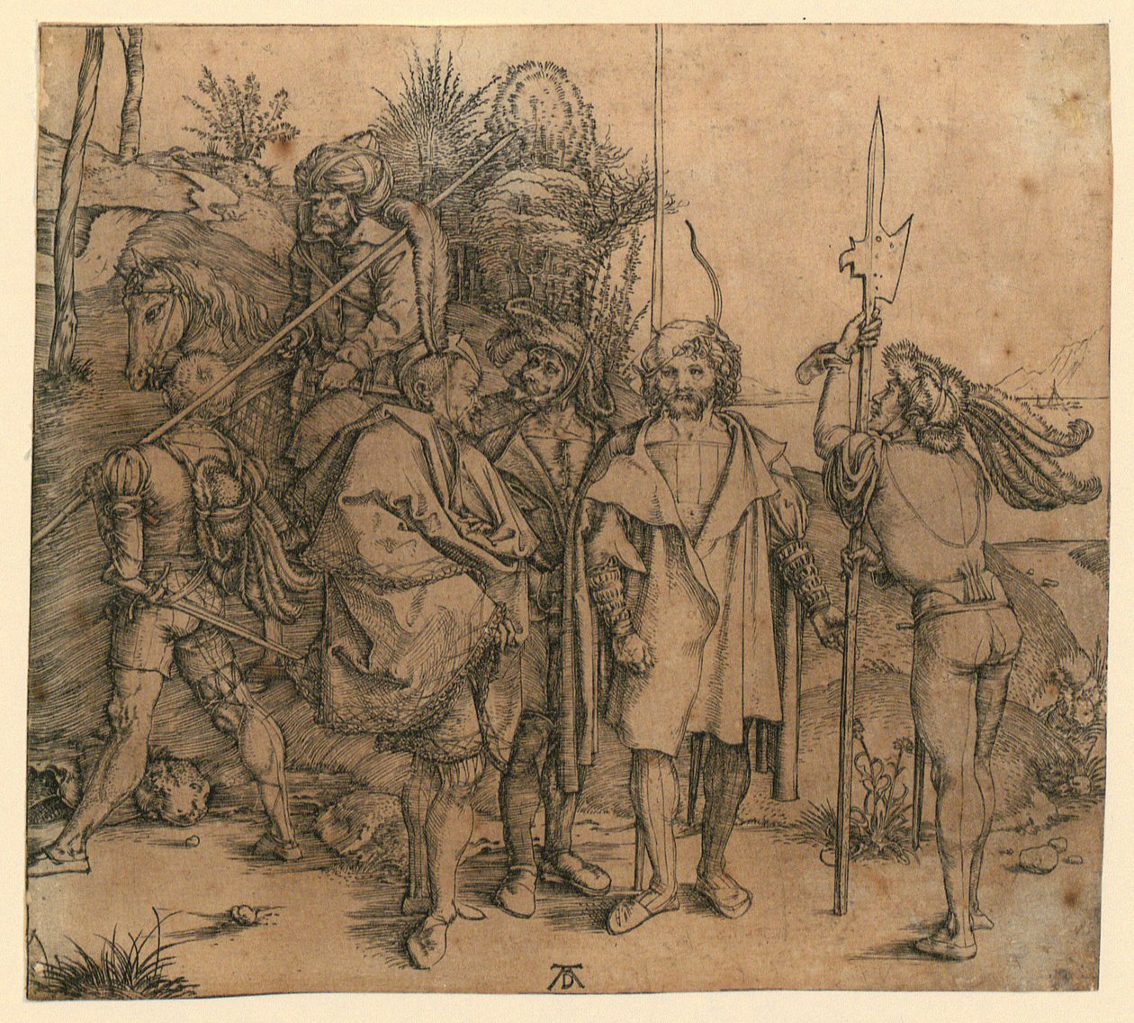 Seks soldater av Albrecht Dürer
