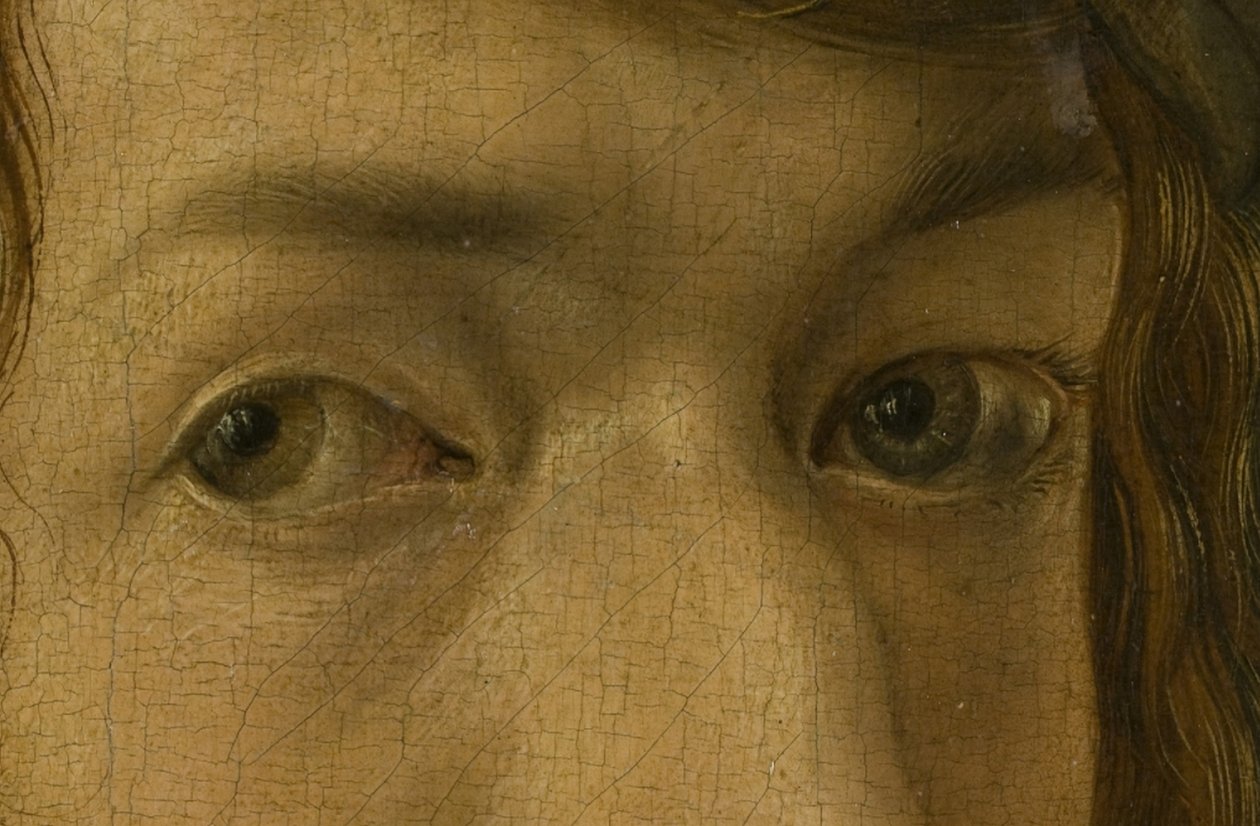 Selvportrett (Madrid), detalj av øynene av Albrecht Dürer