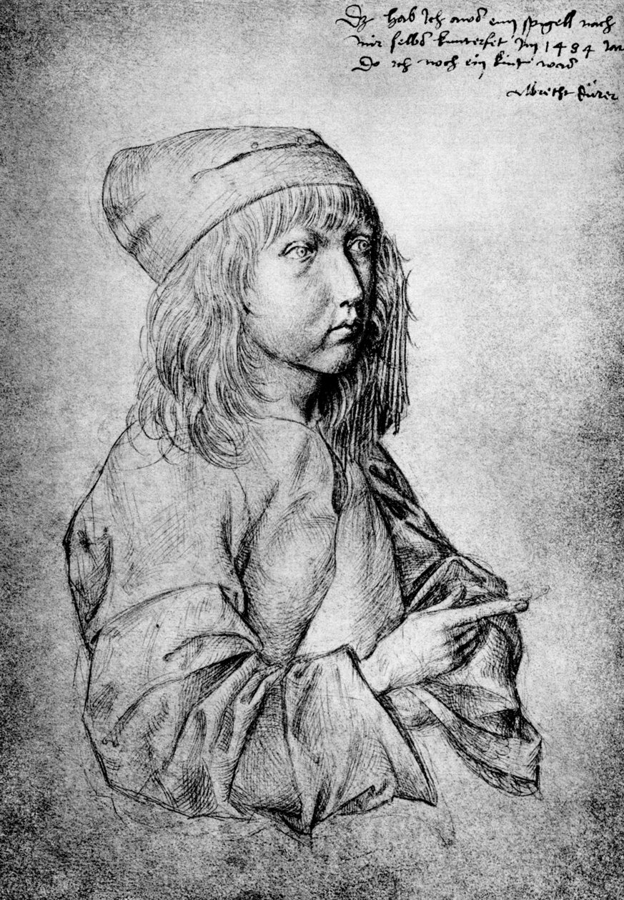 Selvportrett i en alder av tretten, 1484, 1936 av Albrecht Dürer