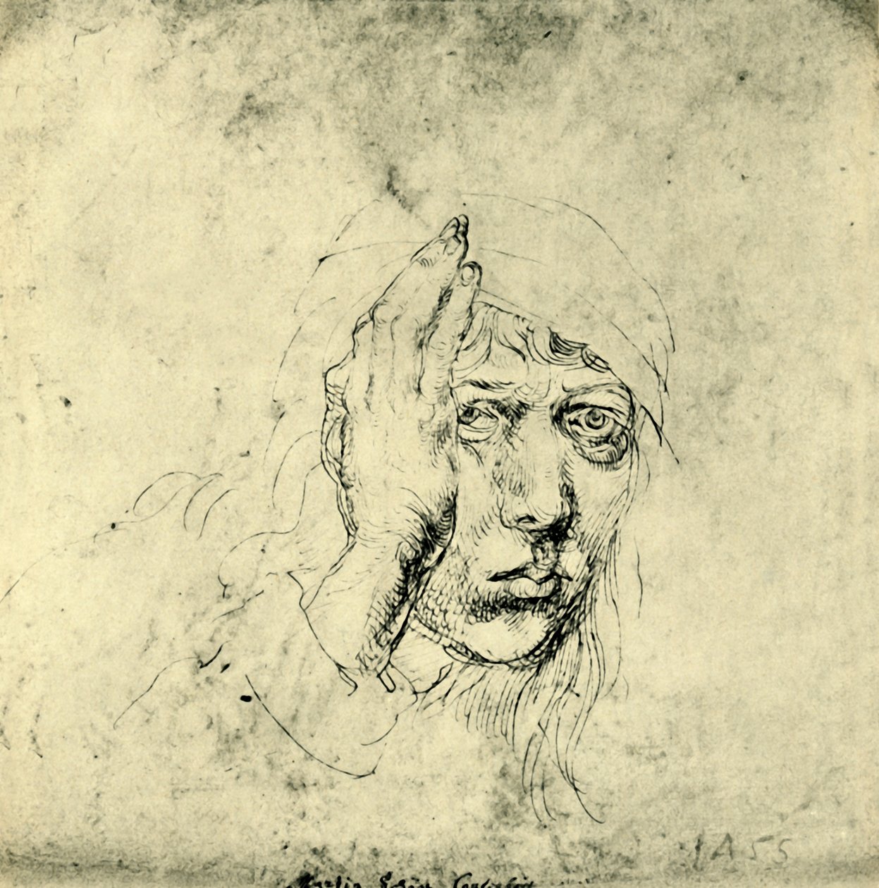 Selvportrett med bandasje, 1492, 1943. av Albrecht Dürer