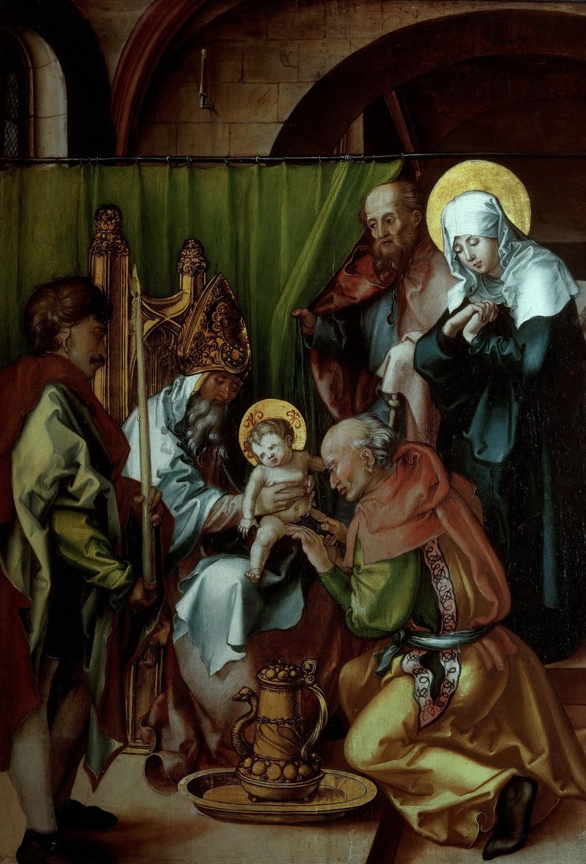 Seven Sorrows Polyptych Omskjæring av Jesus, 1495-1496. av Albrecht Dürer
