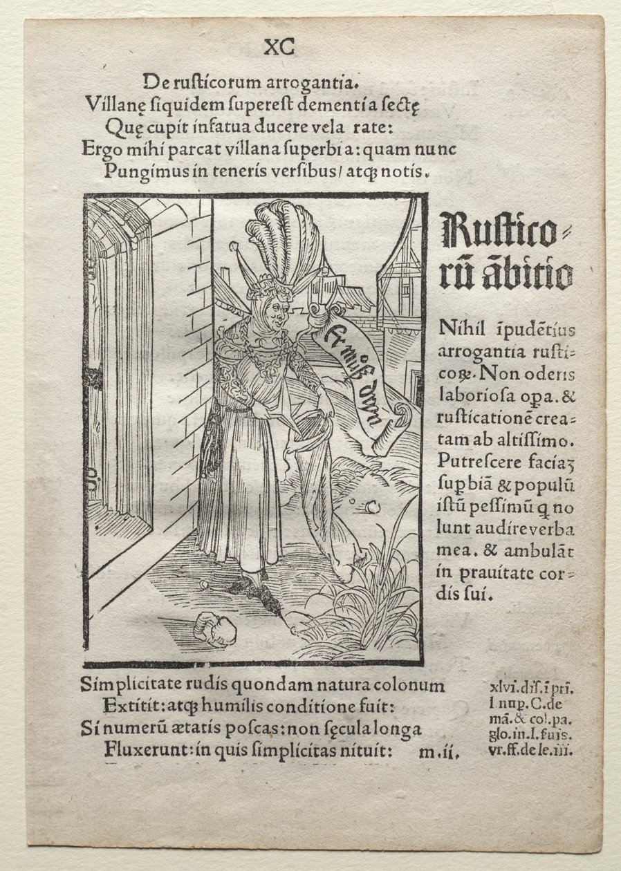 Fool of Fools, etter 1497. av Albrecht Dürer