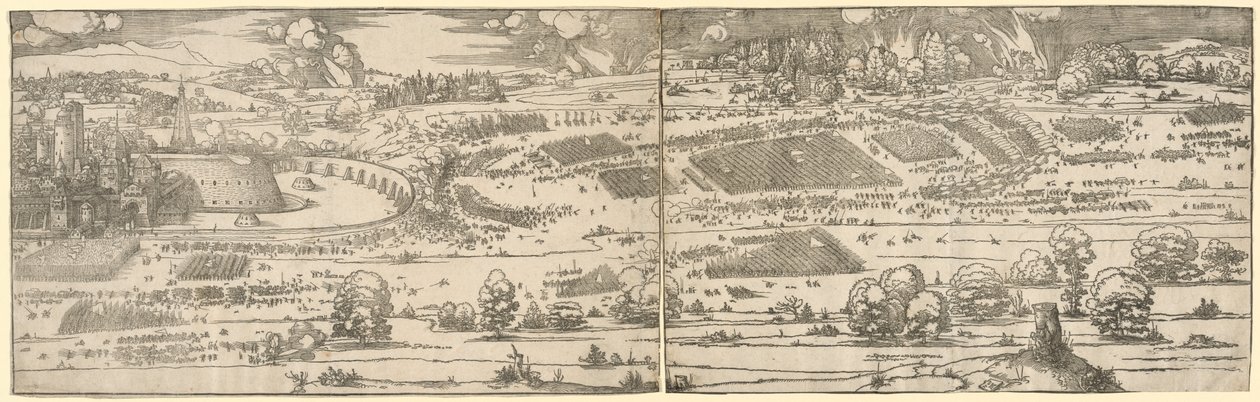 Beleiring av en festning av Albrecht Dürer