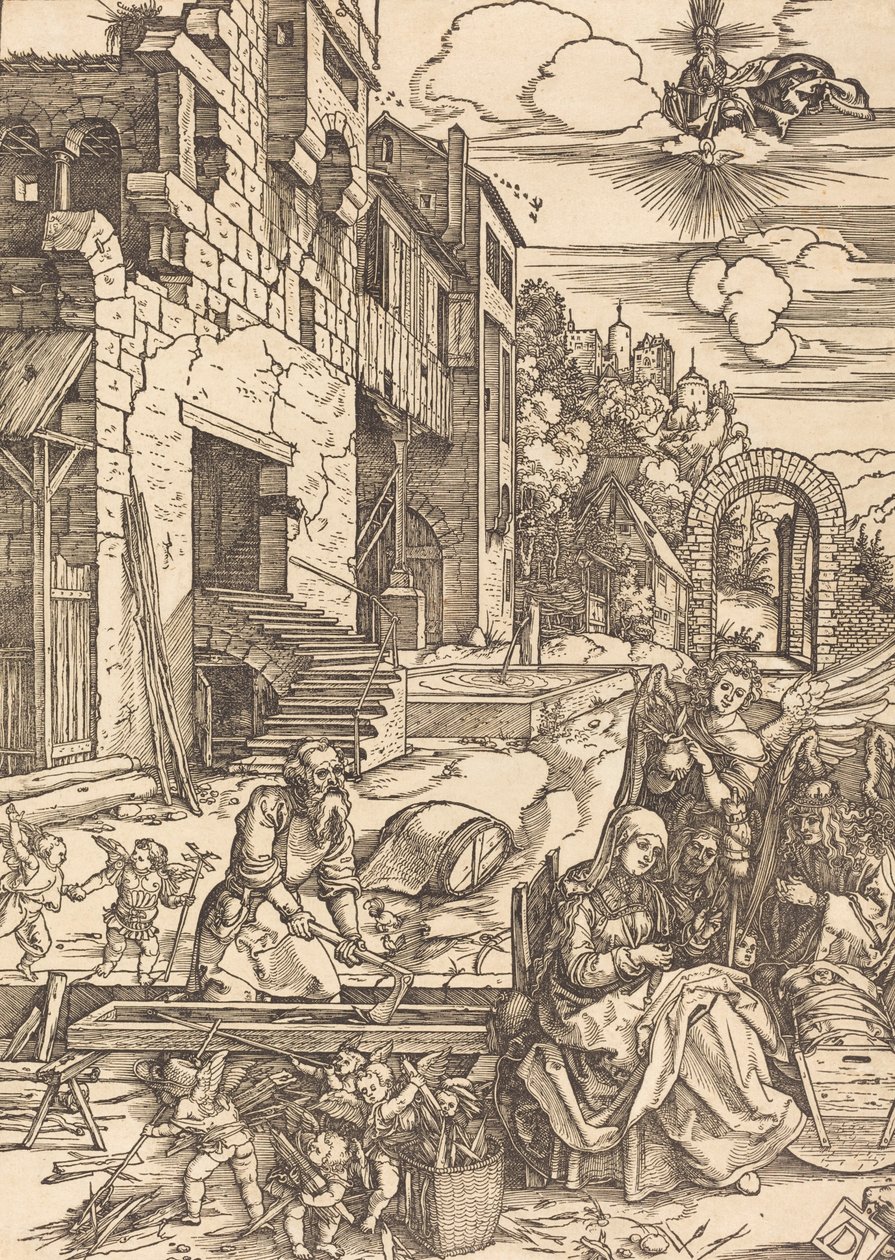 Den hellige families opphold i Egypt, ca. 1504. av Albrecht Dürer
