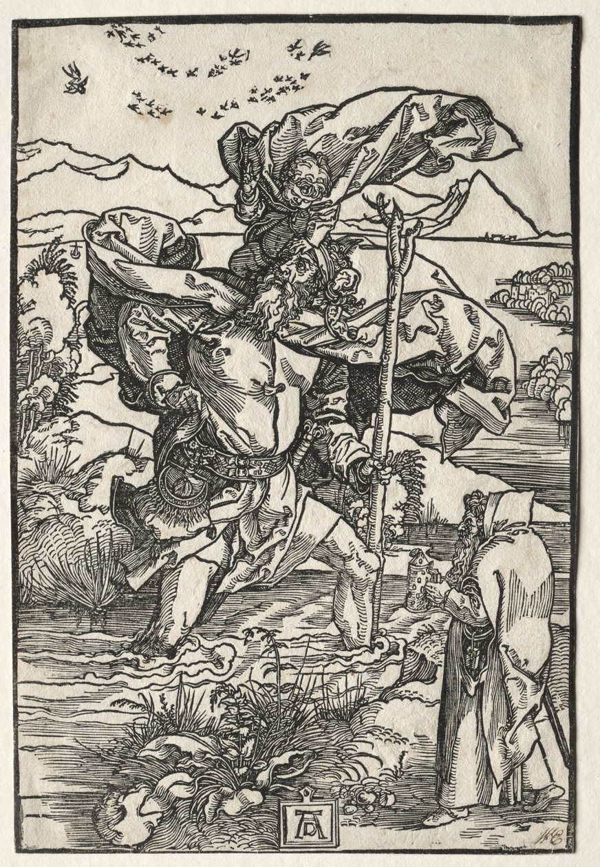 St. Christopher med fuglene av Albrecht Dürer
