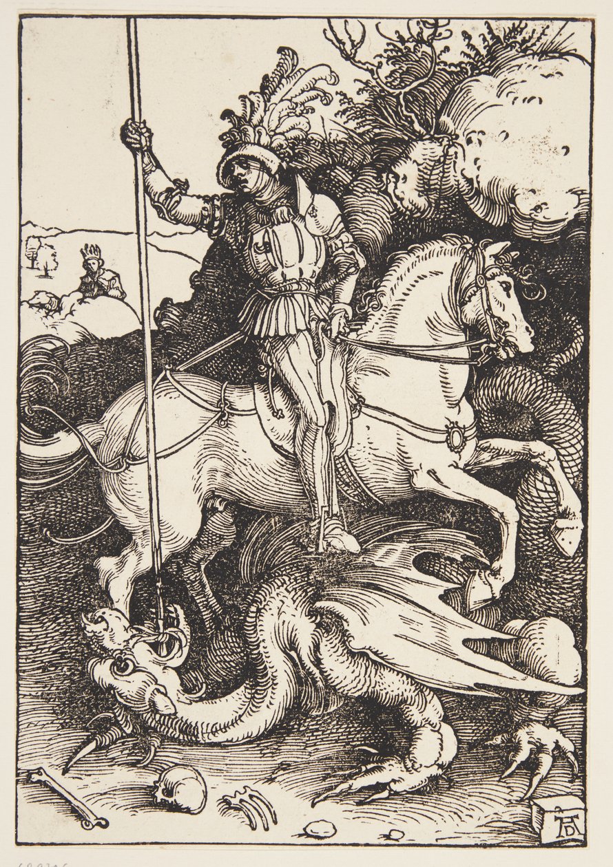 St. Georg dreper dragen av Albrecht Dürer
