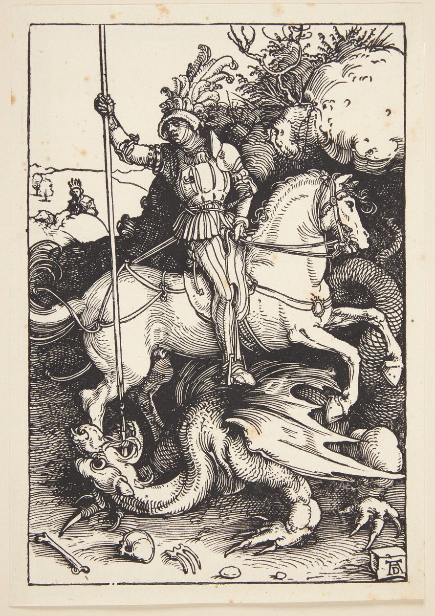 St. Georg dreper dragen av Albrecht Dürer
