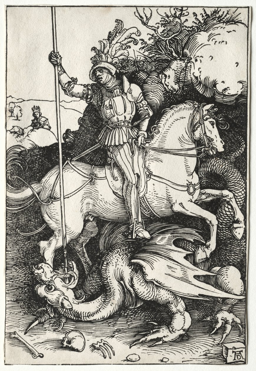 St. George dreper dragen av Albrecht Dürer