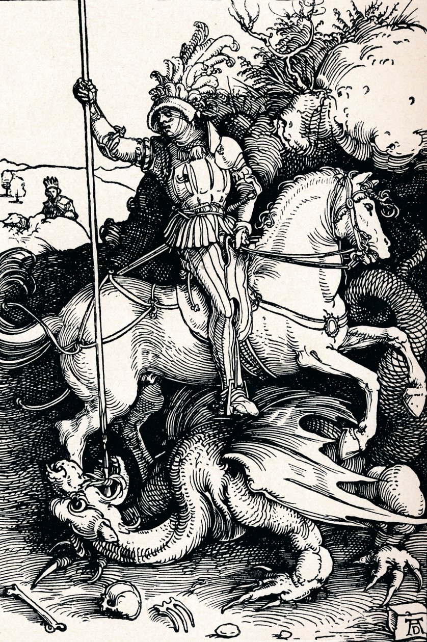 St George og dragen, 1505 1906 av Albrecht Dürer
