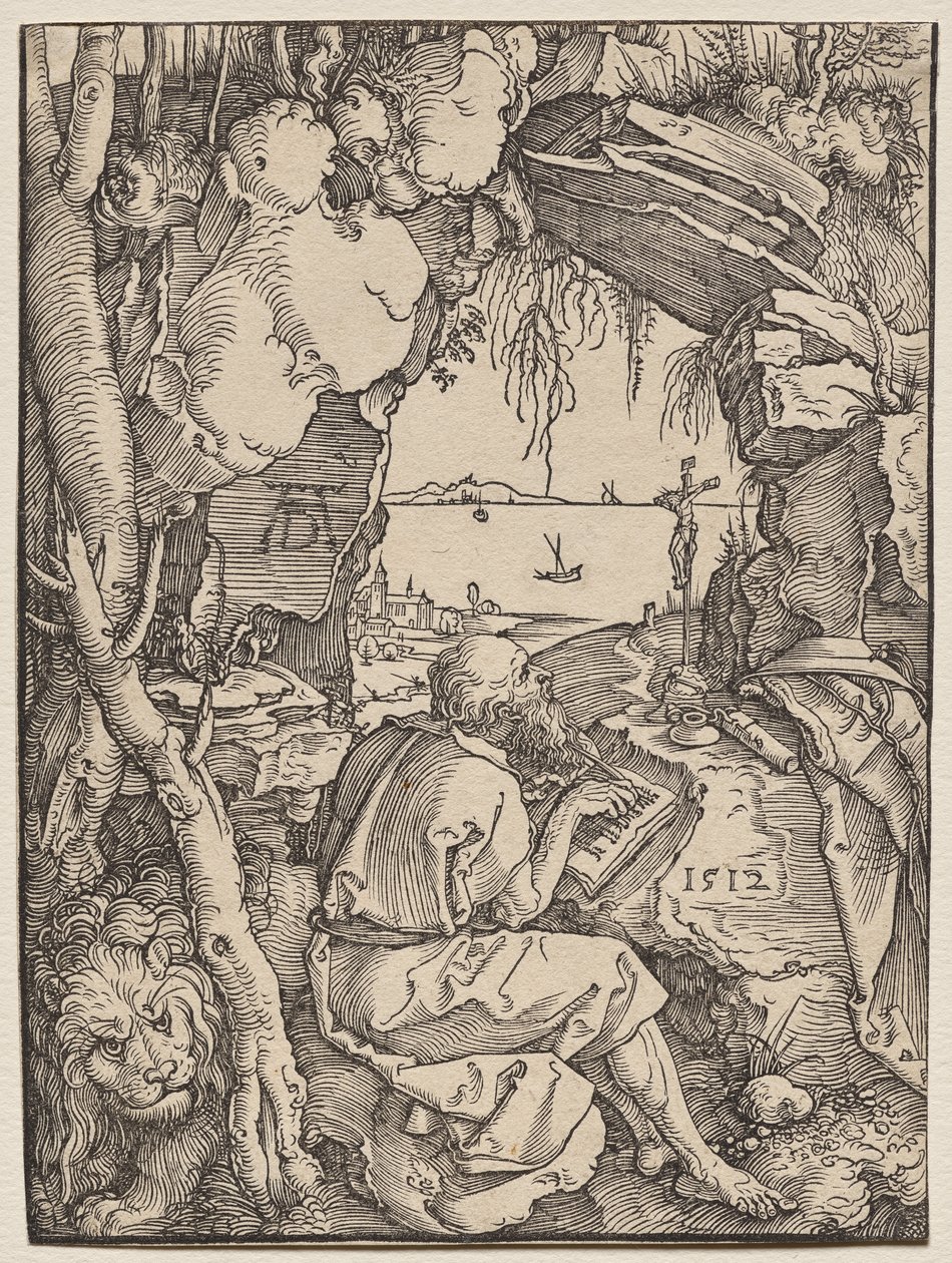St. Hieronymus i en hule av Albrecht Dürer