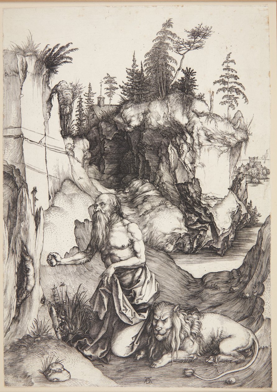 St. Hieronymus botferdig i villmarken av Albrecht Dürer