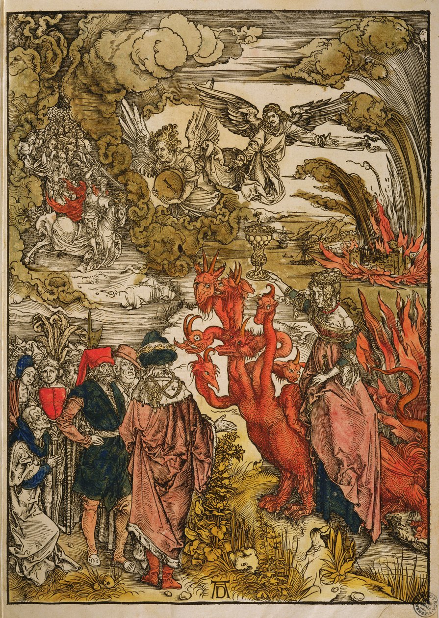 St. Johannes i ørkenen, 1498 (fargetresnitt) av Albrecht Dürer