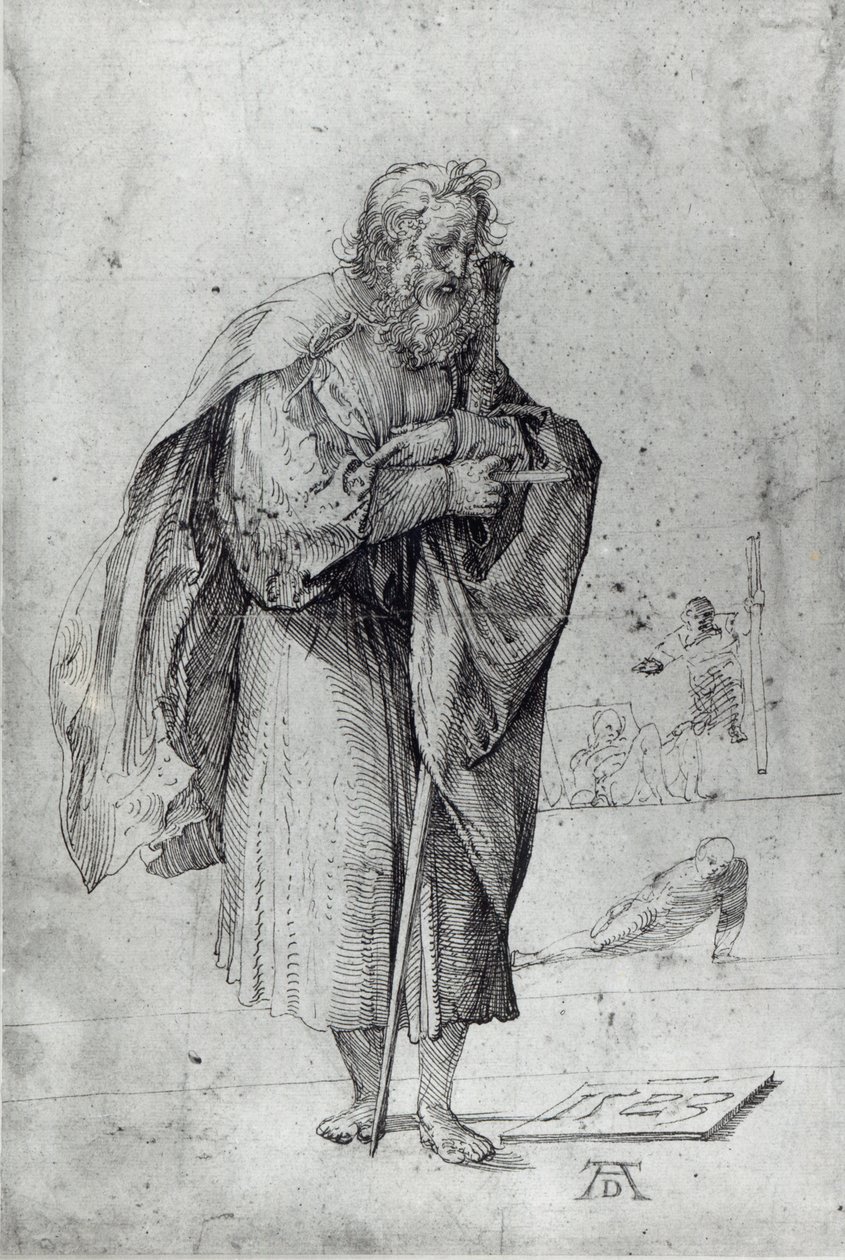 St. Paul, 1523 (penn og blekk på papir) av Albrecht Dürer