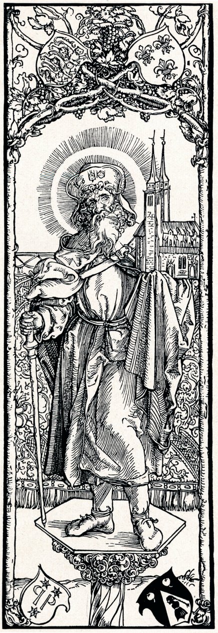 St Sebaldus på en hovedstad, 1906 av Albrecht Dürer