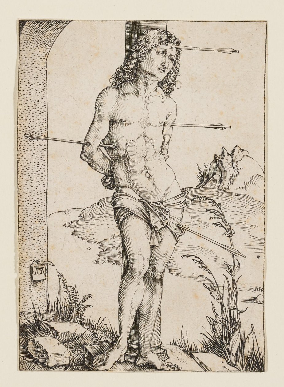 Sankt Sebastian bundet til en søyle av Albrecht Dürer