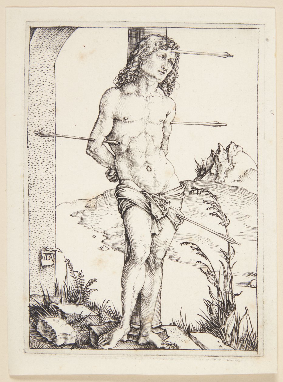 St. Sebastian ved kolonnen av Albrecht Dürer
