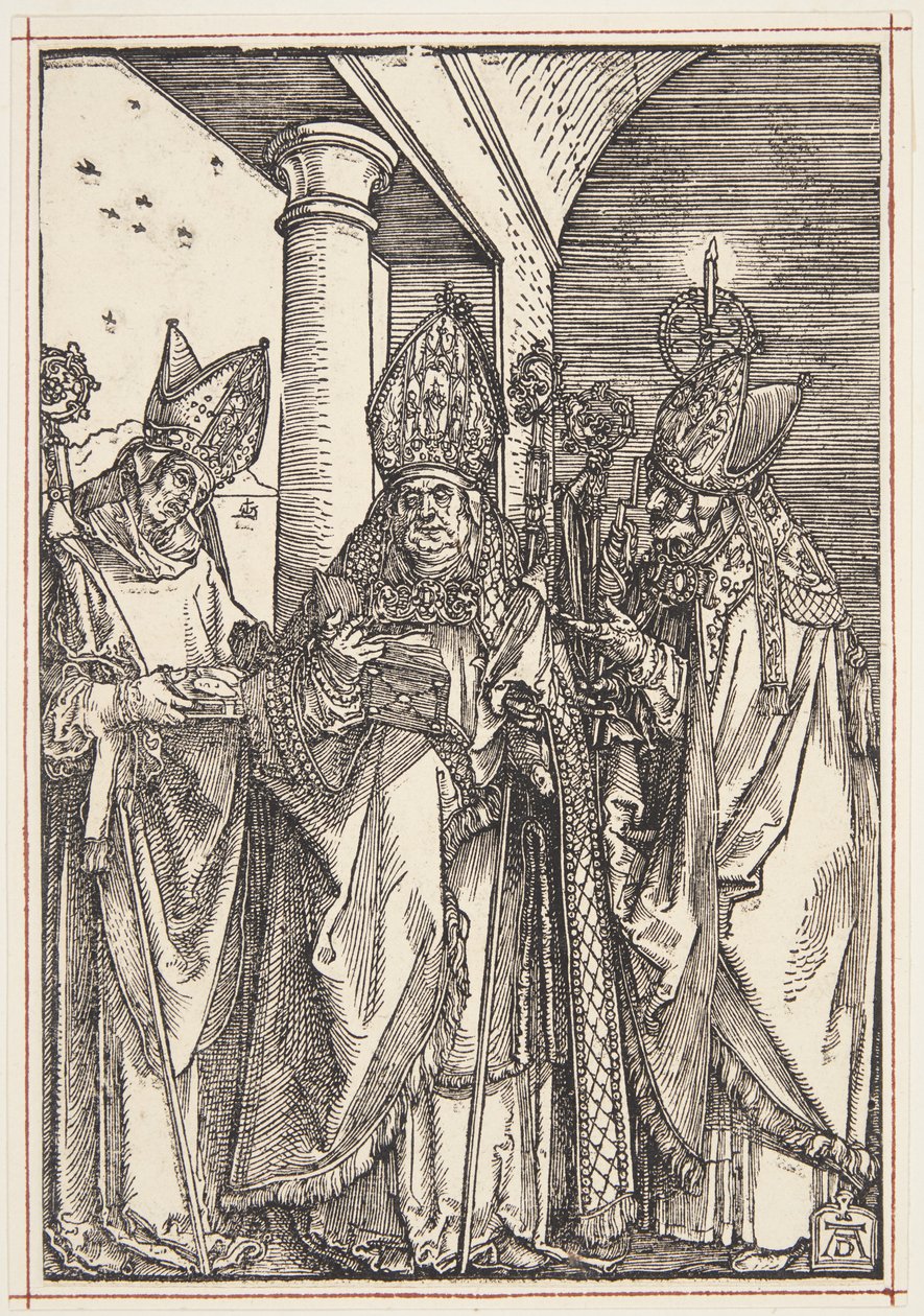 Sts. Nicholas, Ulrich og Erasmus av Albrecht Dürer