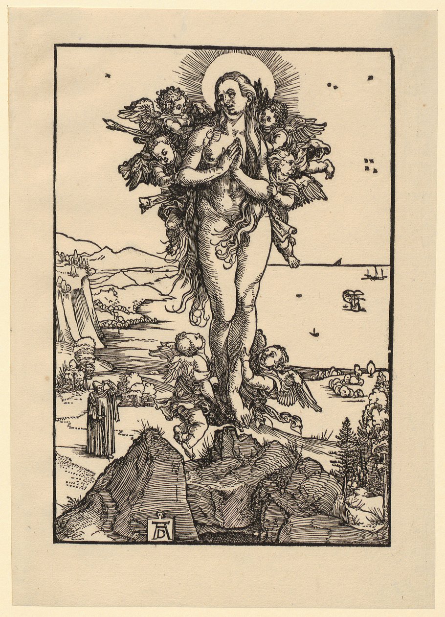 Studieark med fem figurer av Albrecht Dürer