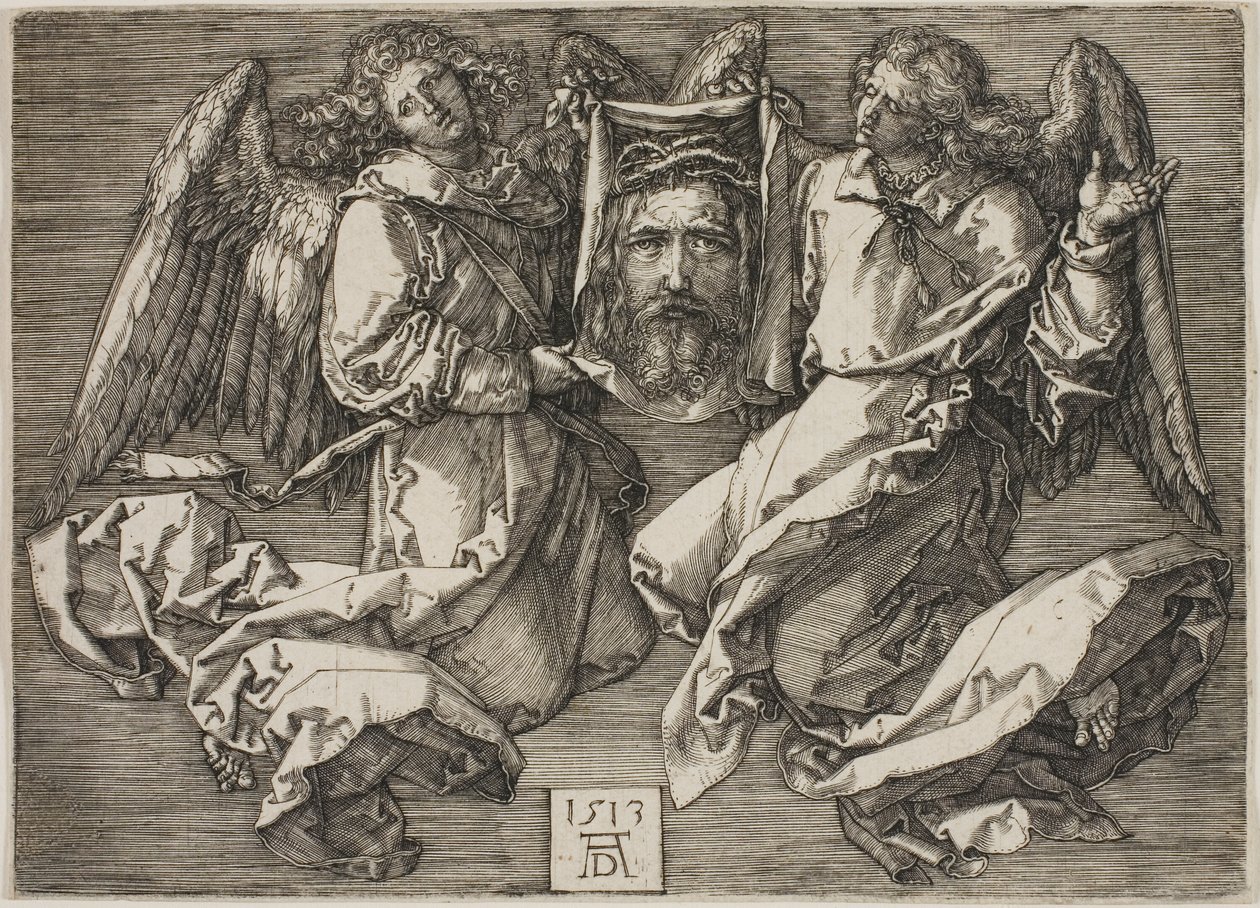 Sudarium vist av to engler av Albrecht Dürer