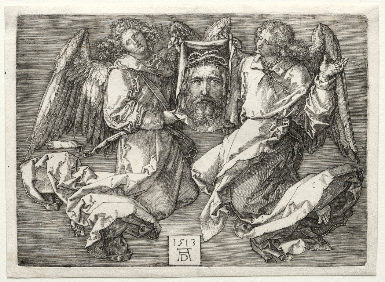 Sudarium vist av to engler. av Albrecht Dürer