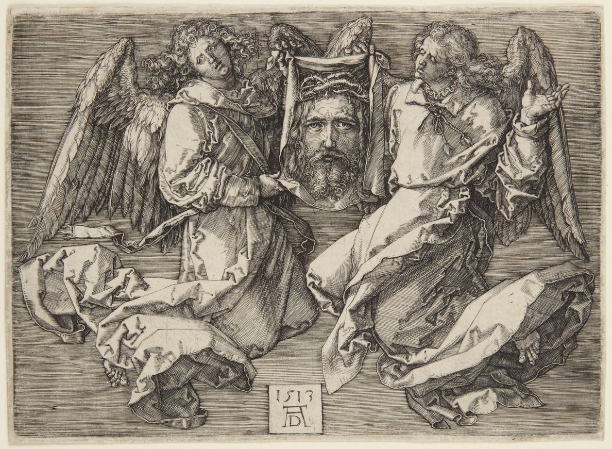 Sveteduk holdt av to engler av Albrecht Dürer