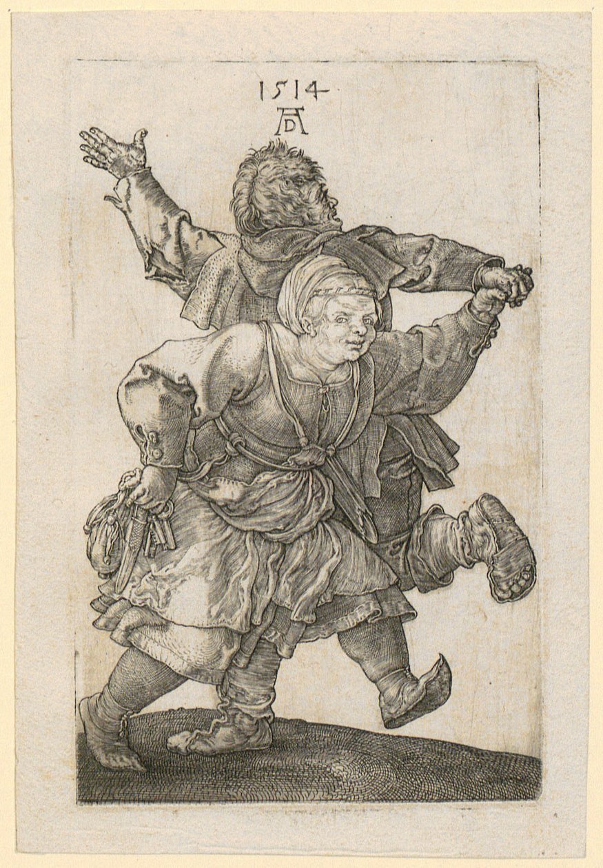 Dansende bondepar av Albrecht Dürer