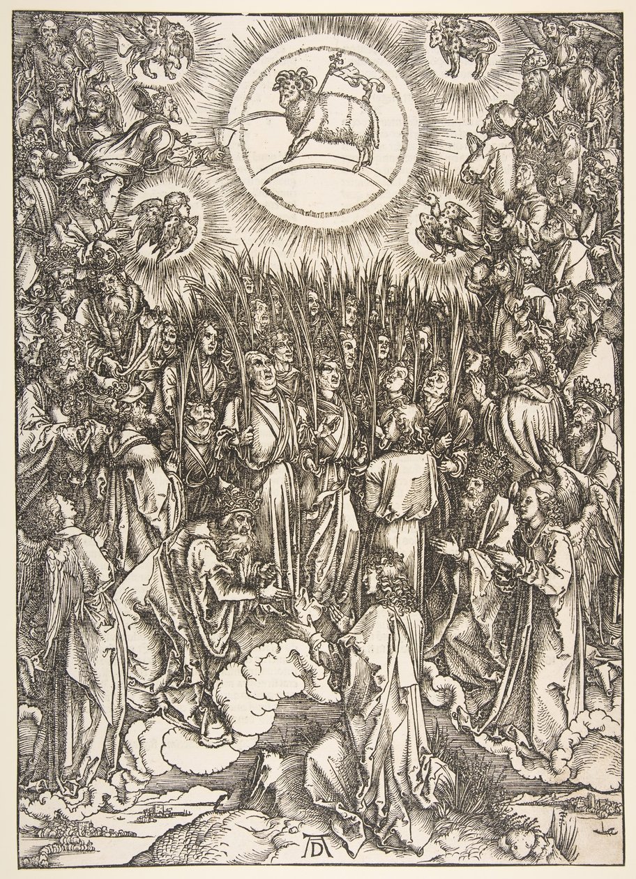 The Adoration of the Lamb, fra Apocalypse-serien.n.d. av Albrecht Dürer