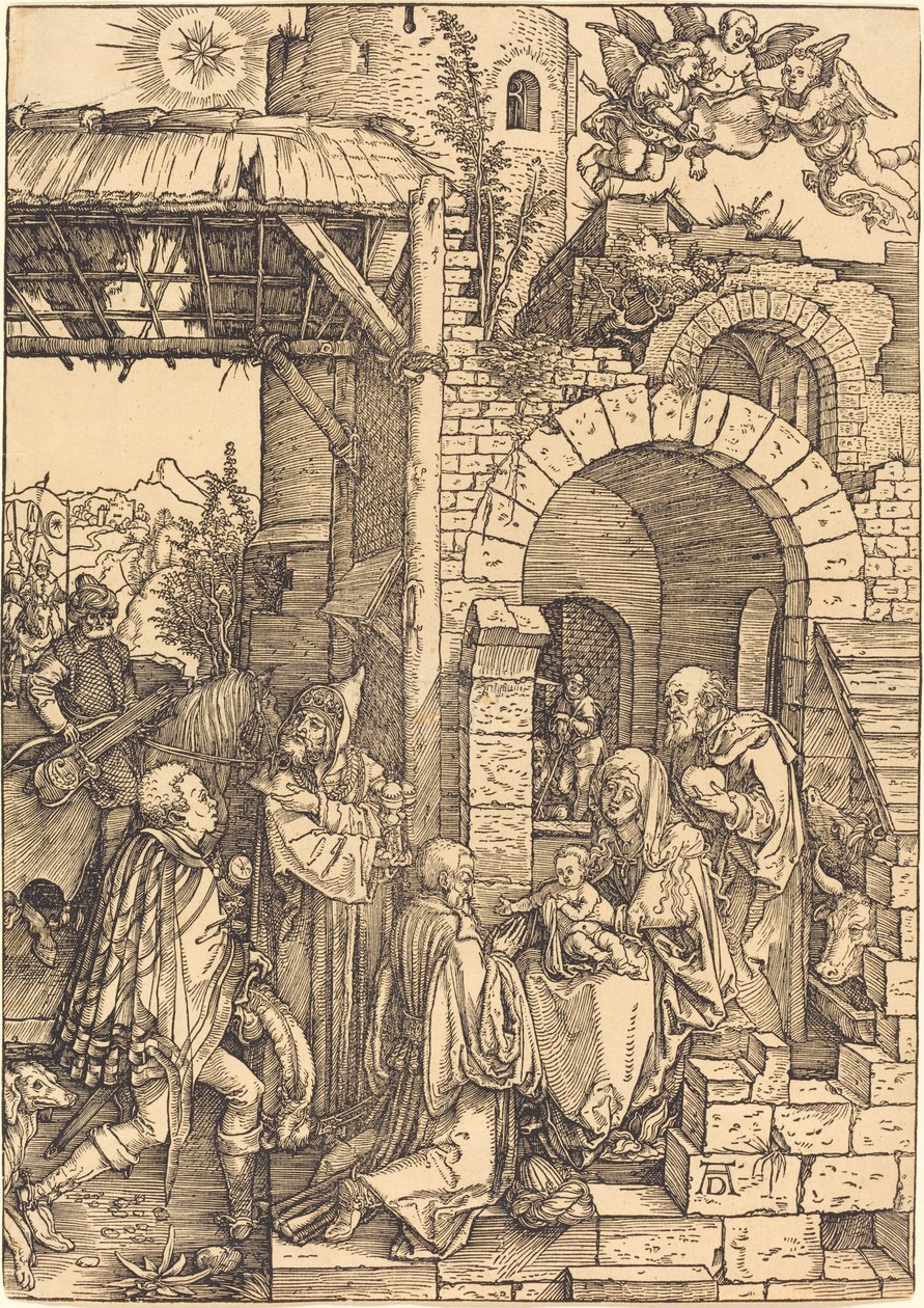 Tilbedelsen av magiene av Albrecht Dürer
