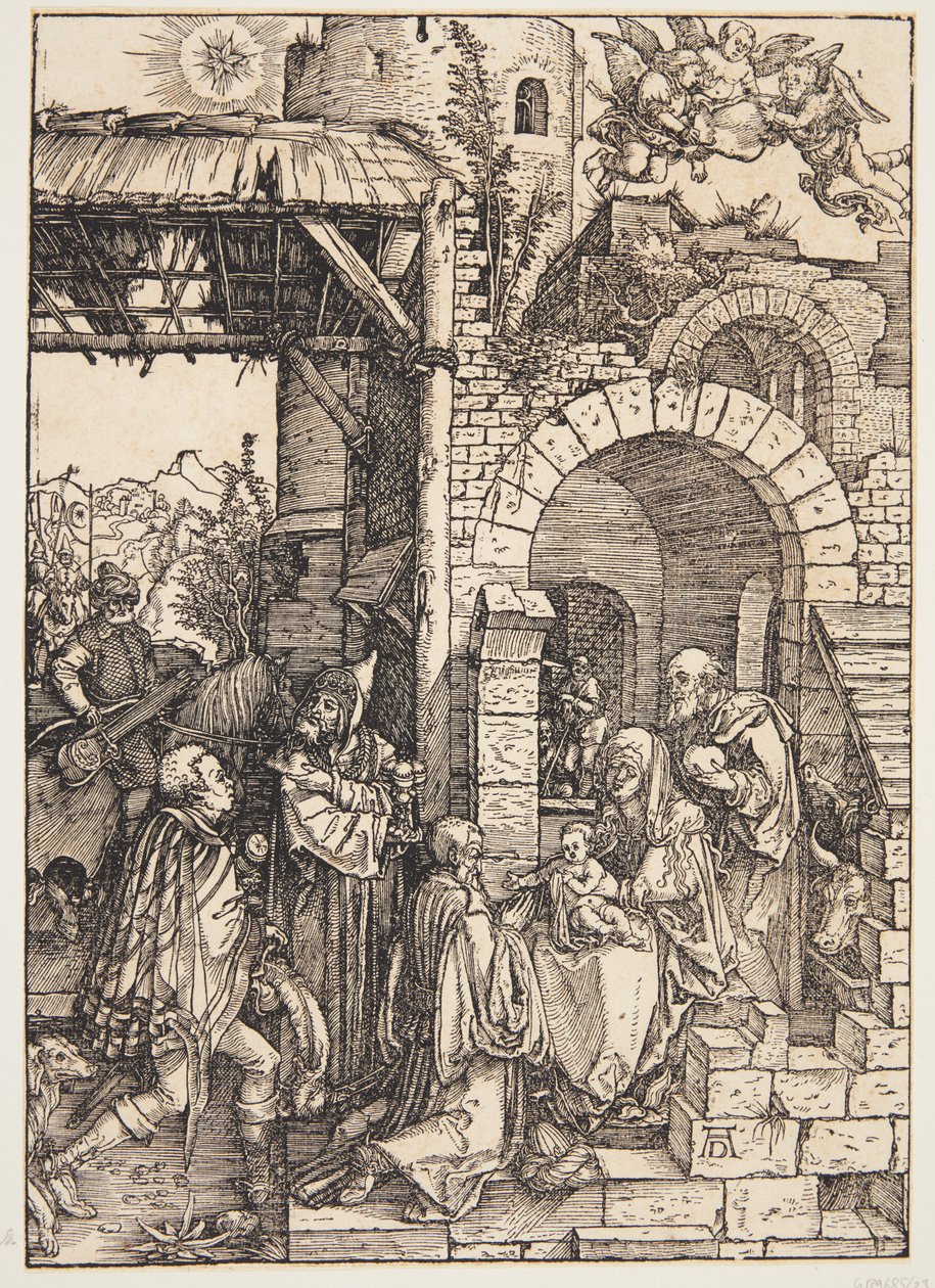 Tilbedelsen av magiene av Albrecht Dürer