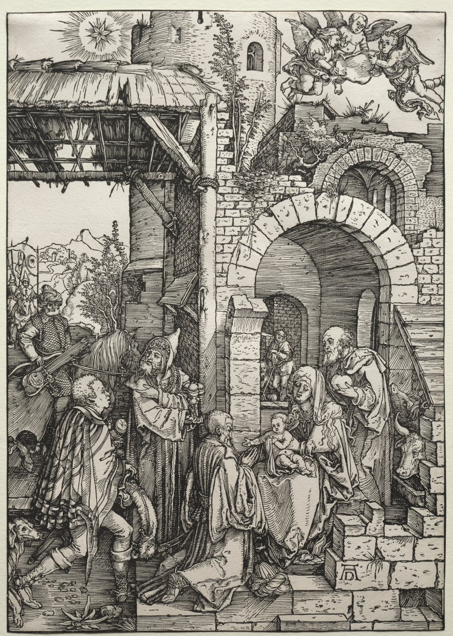 Tilbedelsen av magiene av Albrecht Dürer