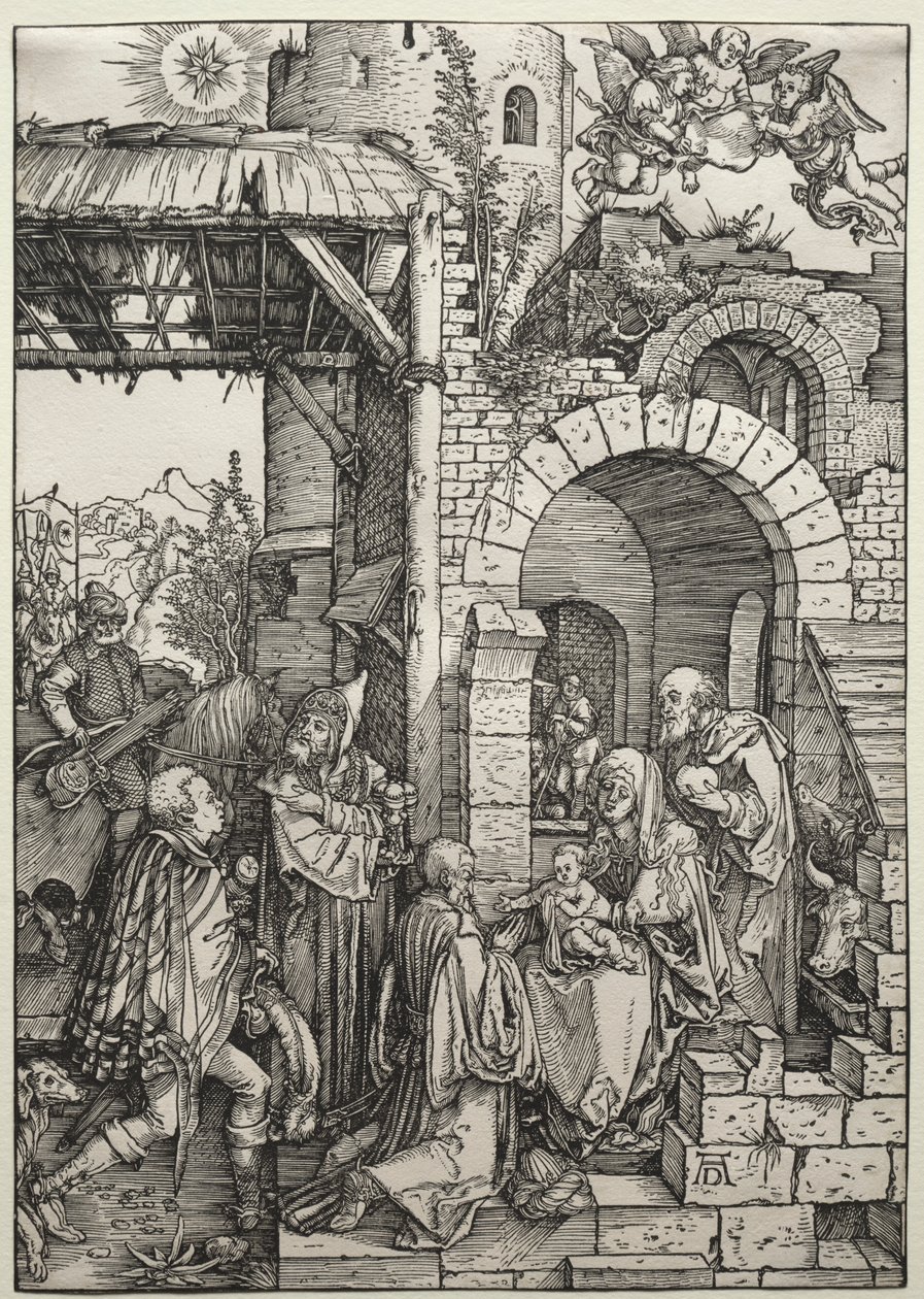 Tilbedelsen av magiene, ca. 1501-1503. av Albrecht Dürer