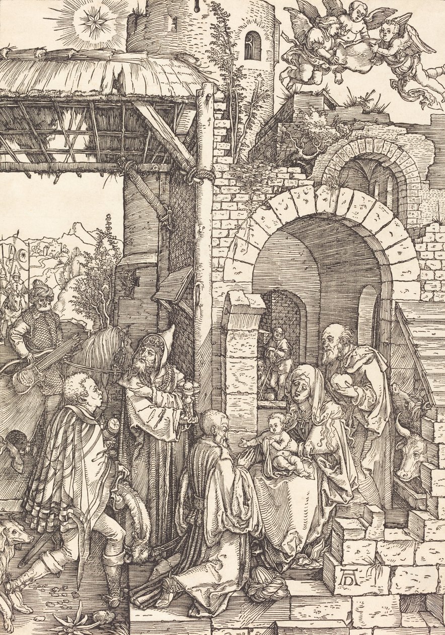 Tilbedelsen av magiene, ca. 15011503. av Albrecht Dürer