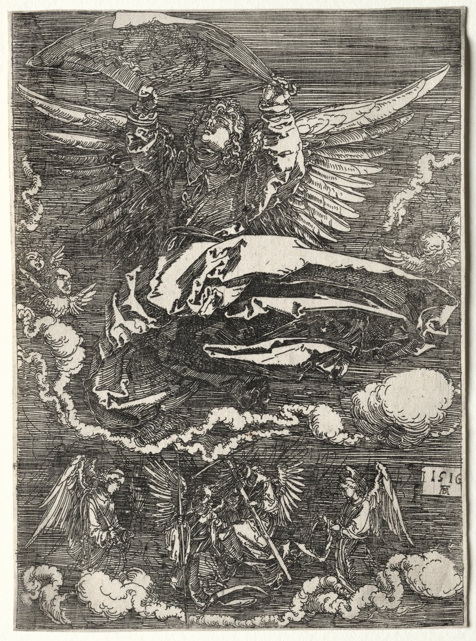 Engelen med Sudarium av Albrecht Dürer