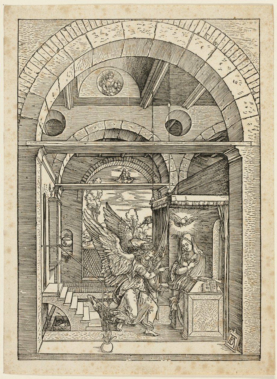 Bebudelsen, fra Jomfruens liv av Albrecht Dürer
