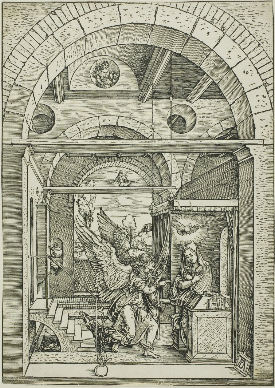 Bebudelsen, fra Jomfruens liv av Albrecht Dürer