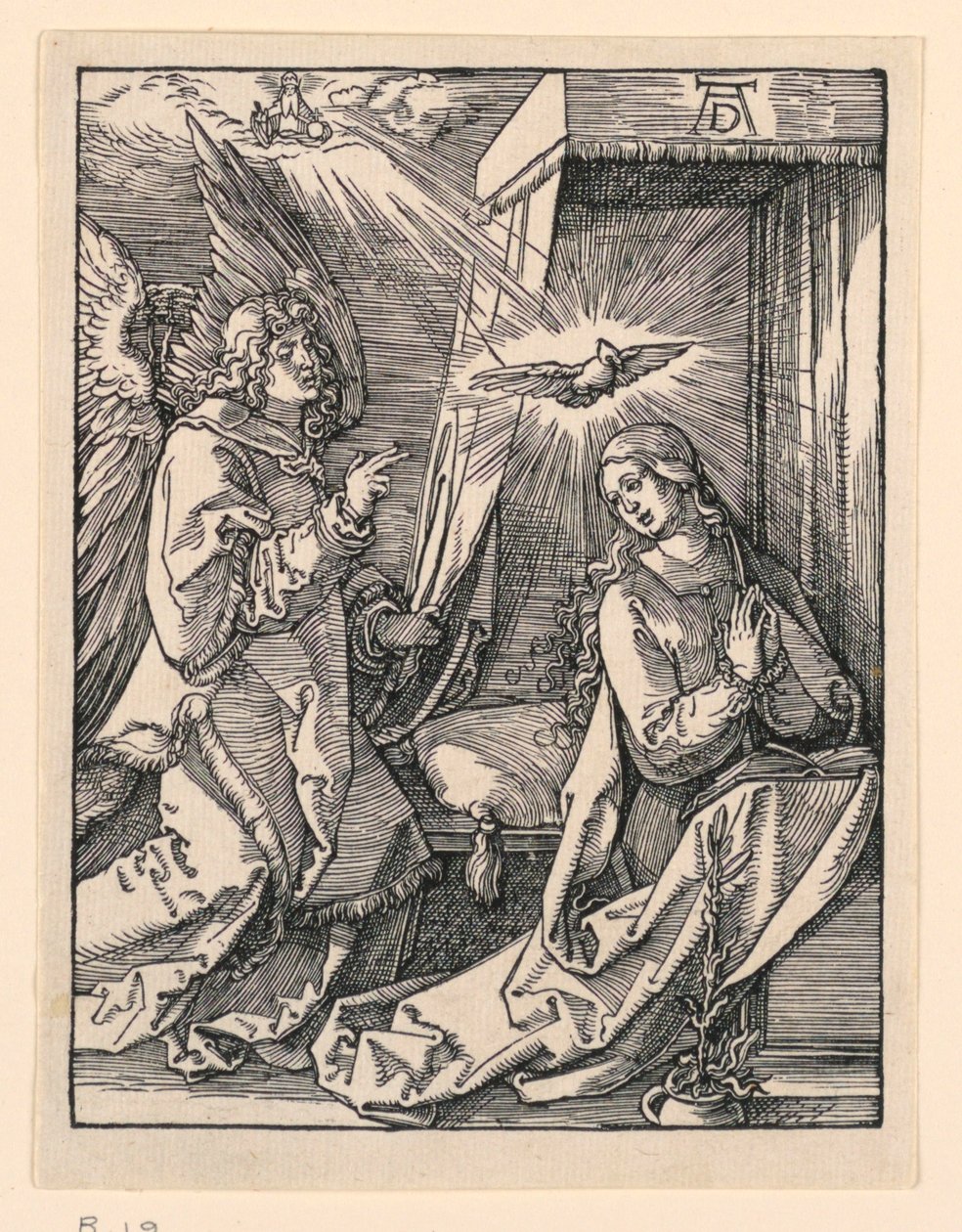 Bebudelsen, fra The Little Passion-serien av Albrecht Dürer