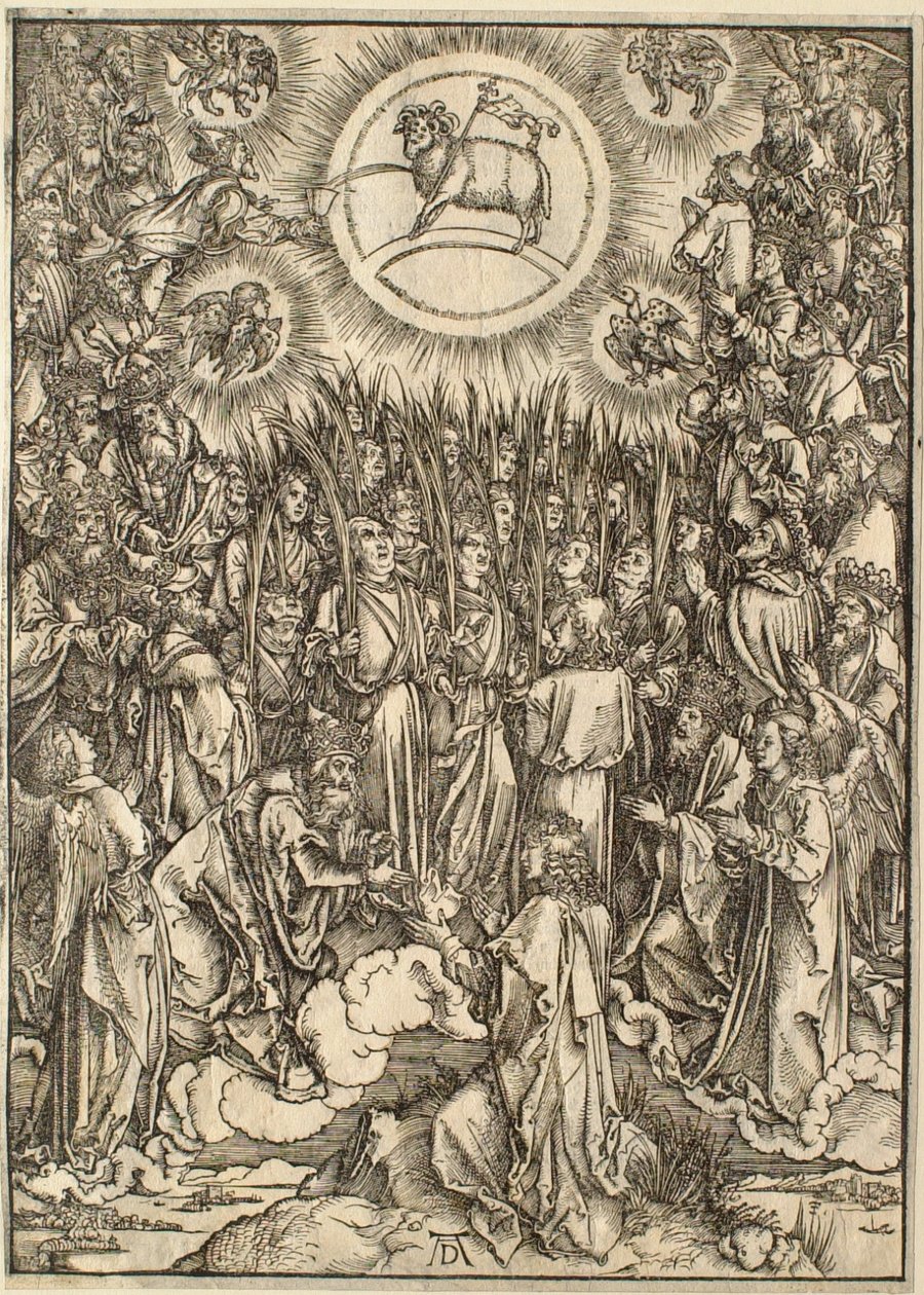 Apokalypsen: Tilbedelsen av Lammet av Albrecht Dürer