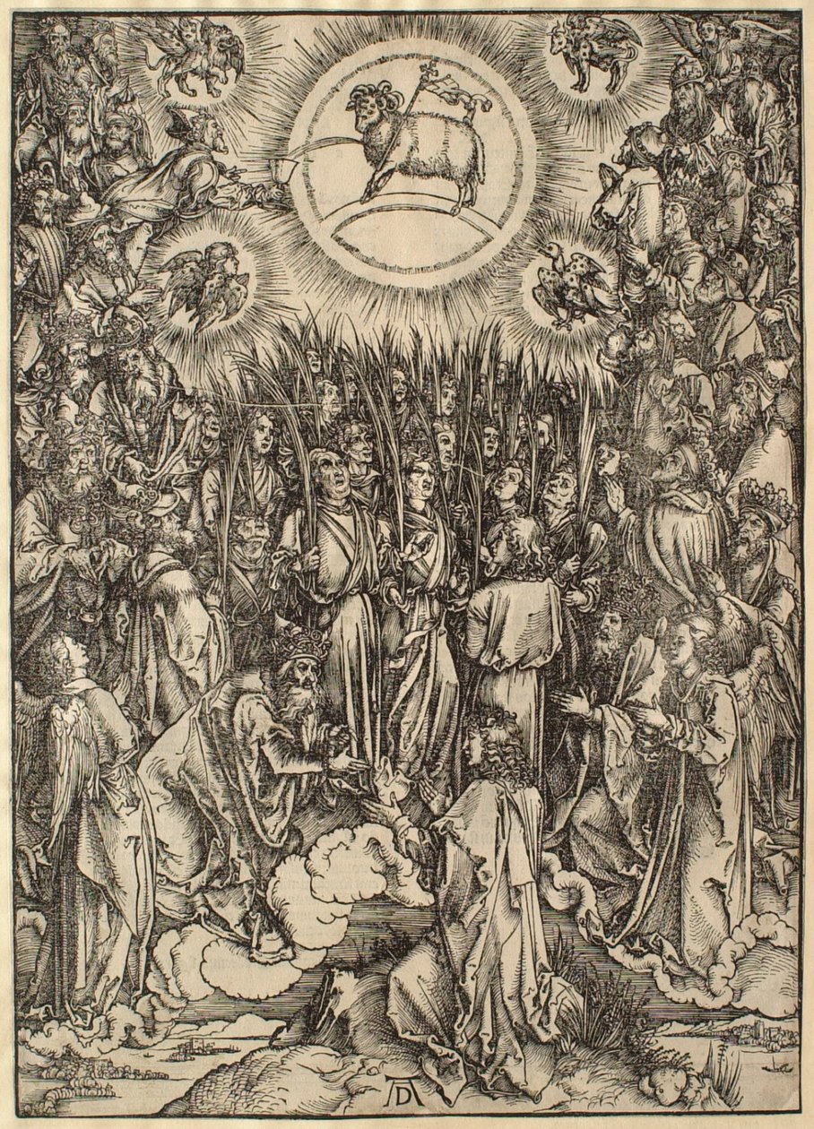 Apokalypsen: Tilbedelsen av lammet av Albrecht Dürer